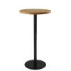 Pied de table haute en métal noir H100